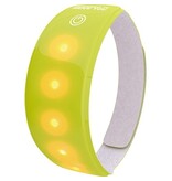 Wowow Wowow lichtband geel, met 5 rode leds, met velcrosluiting, met batterij