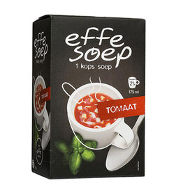 Effe Soep Effe Soep 1-kops, tomaat, 175 ml, doos van 21 zakjes
