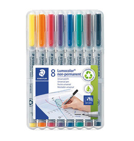 Staedtler Staedtler OHP-marker Lumocolor non-permanent fijn 0,6mm 8st