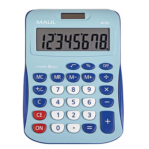 Maul MAUL bureaurekenmachine MJ 550, junior, lichtblauw