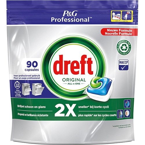 Dreft Dreft Original Regular vaatwastabletten, pak van 90 capsules