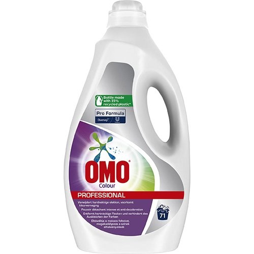 Omo Omo Professional Pro Formula Active Clean Colour wasmiddel, fles van 5 liter, 71 wasbeurten