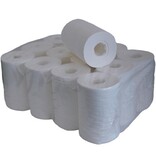 Q-CONNECT Poetspapier Mini, 1-laags, 120 m, pak van 12 rollen