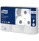 Tork Tork toiletpapier Traditional, 2-laags, T4 Premium, wit, pak van 6 rollen