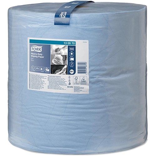 Tork Tork Heavy Duty poetspapier rol 2-laags, systeem W1, blauw