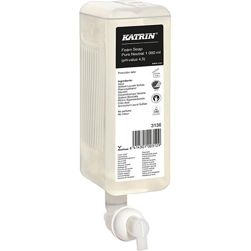 KATRIN Katrin schuimzeep 3136 Clean, flacon van 1000 ml