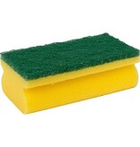 Primesource Primesource schuurspons, geel/groen, pak van 10 stuks