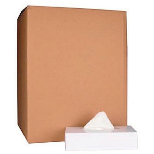 Merkloos Papieren zakdoek, 2-laags, 100 tissues per doos, pak van 40 doosjes