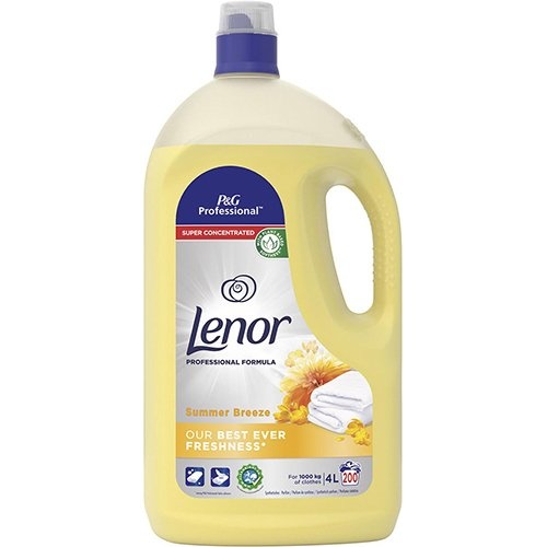 Lenor Professional Lenor Professional wasverzachter summer breeze, fles van 4 l