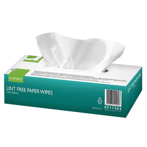 Q-CONNECT Q-CONNECT reinigingsdoekjes voor oppervlakken droog pak van 200 doekjes