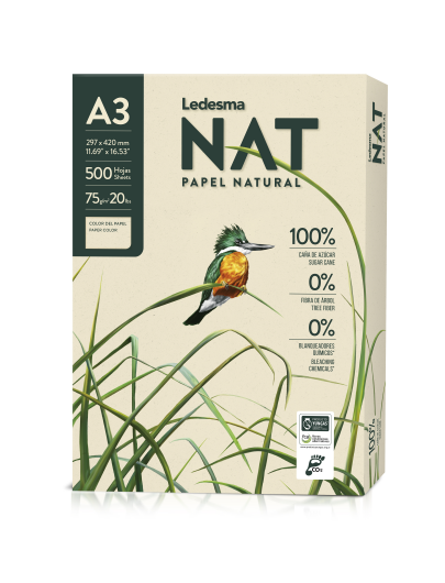 Ledesma A3 NAT Ledesma 100% Ecologic Paper 1 ream a 500 sheets