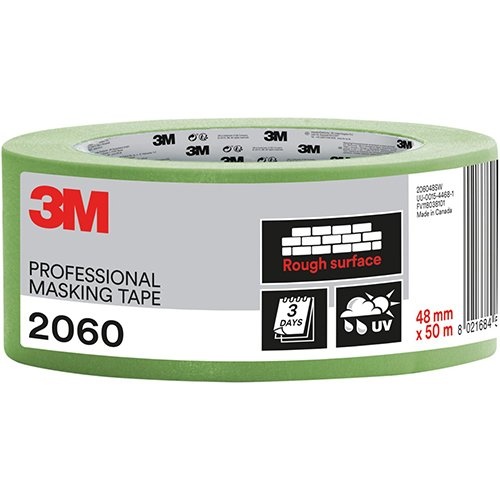 3M 3M professionele afplaktape, voor ruwe oppervlakken, ft 48 mm x 50 m, groen