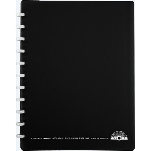 Atoma Atoma Eco schrift, ft A4 +, 120 bladzijden, geruit 5 mm, met 6 tabbladen en 5 showtassen, assorti