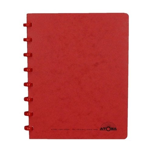 Atoma Atoma schrift, ft A5, 144 bladzijden, geruit 5 mm, rood