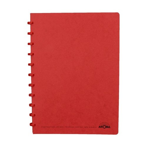 Atoma Atoma schrift, ft A4, 144 bladzijden, geruit 5 mm, rood