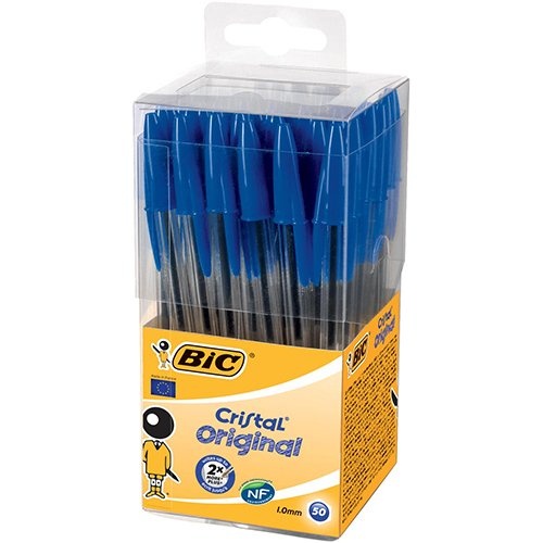 Bic Bic balpen Cristal, doos met 50 stuks, blauw