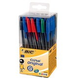 Bic Bic balpen Cristal, doos met 50 stuks in geassorteerde kleuren