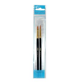 Bouhon Grim'tout schminkpenseel, set van 2 stuks