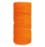 Bouhon Bouhon macramétouw 200 g, ca.130 m, dikte: 2 mm, oranje