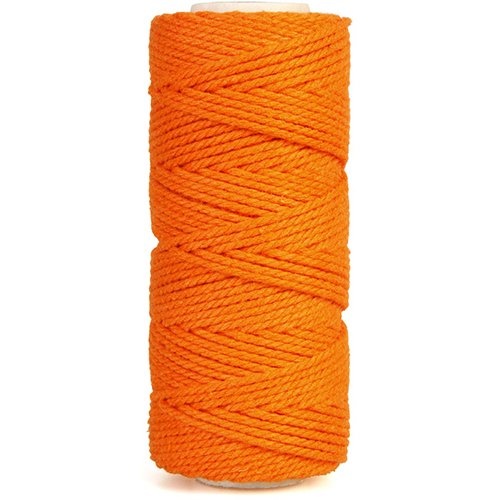 Bouhon Bouhon macramétouw 200 g, ca.130 m, dikte: 2 mm, oranje