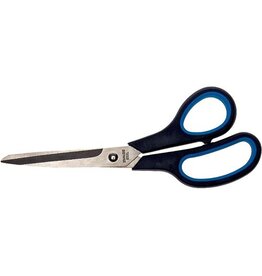 Bouhon Bouhon schaar Softgrip, ft 19 cm, rechts en links, scherpe punt, blauw/zwart