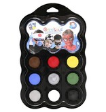 Bouhon Grim'tout schminkpalet Helden, 9 kleuren