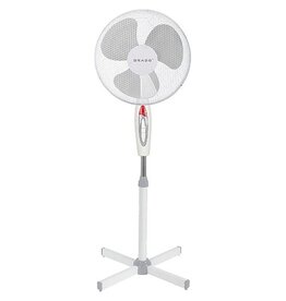 Brasq Statiefventilator F300, diameter 40 cm, wit