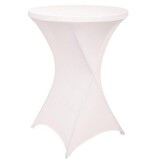 Brasq Hoes voor statafel, diameter 80 cm, wit