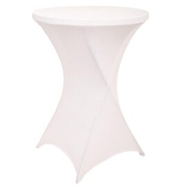 Brasq Hoes voor statafel, diameter 80 cm, wit