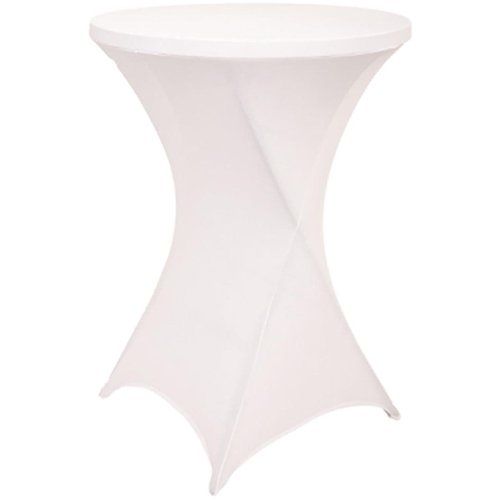 Brasq Hoes voor statafel, diameter 80 cm, wit