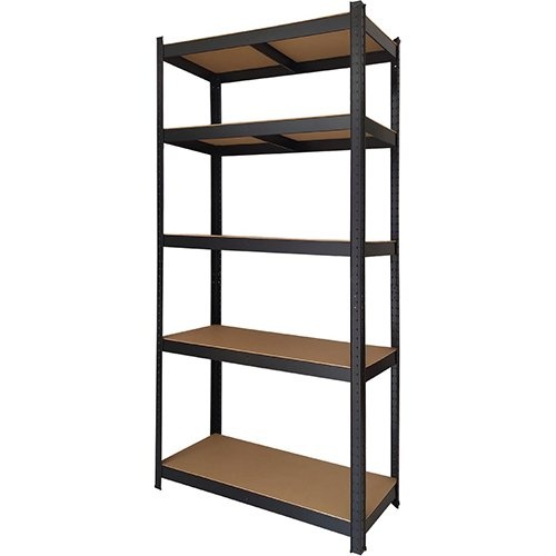 Brasq Brasq rek, ft 180 x 90 x 40, 5 legborden, zwart