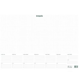 Brepols Brepols schrijfonderlegger met weekkalender, ongedateerd