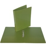 Bronyl Bronyl Nature ringmap, voor ft A4, uit PP, 2 ringen van 25 mm, kaki groen