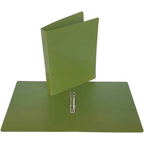 Bronyl Bronyl Nature ringmap, voor ft A4, uit PP, 2 ringen van 25 mm, kaki groen