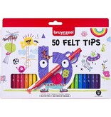 Bruynzeel Bruynzeel viltstiften, etui met 50 stuks