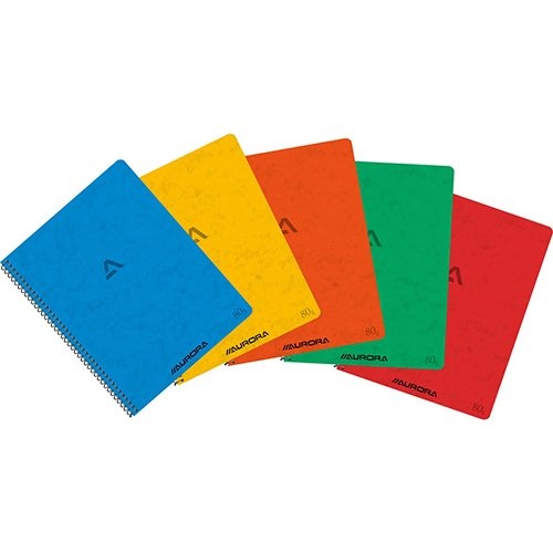 Aurora SPIRAALSCHRIFT 60BL. GELIJND ft 16,5 x 21 cm, 120 bladzijden, gelijnd