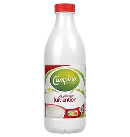 Campina Campina volle melk, 1 liter, pak van 6 stuks