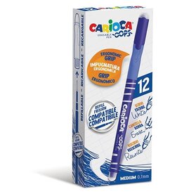 Carioca Carioca balpen Oops, medium, doos van 12 st., blauw