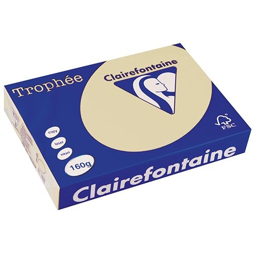 Clairefontaine Clairefontaine Trophée Pastel, gekleurd papier, A4, 160 g, 250 vel, gems