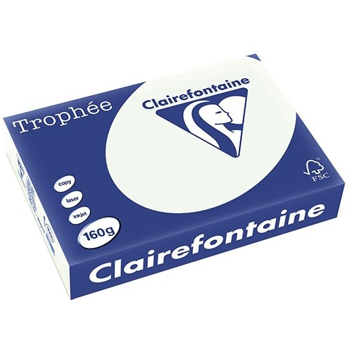 Clairefontaine Clairefontaine Trophée Pastel, gekleurd papier, A4, 160 g, 250 vel, lichtgroen