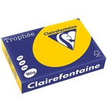 Clairefontaine Clairefontaine Trophée Intens, gekleurd papier, A4, 160 g, 250 vel, zonnebloemgeel