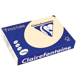 Clairefontaine Clairefontaine Trophée Pastel, A4, 160g, 250 vel, crème