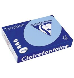 Clairefontaine Clairefontaine Trophée Pastel, A4, 160g, 250 vel, helblauw