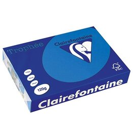 Clairefontaine Trophee A4 120G 250V Turkoois [1st]