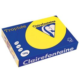 Clairefontaine Clairefontaine Trophée Intens, A4, 120g, 250 vel, zonnegeel