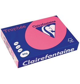 Clairefontaine Clairefontaine Trophée Intens, A4, 80 g, 500 vel, fuchsia
