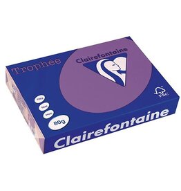 Clairefontaine Clairefontaine Trophée Intens, gekleurd papier, A4, 80 g, 500 vel, violet
