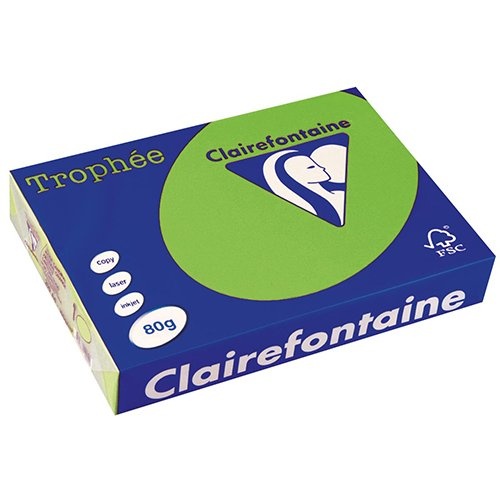 Clairefontaine Clairefontaine Trophée Intens, gekleurd papier, A4, 80 g, 500 vel, muntgroen