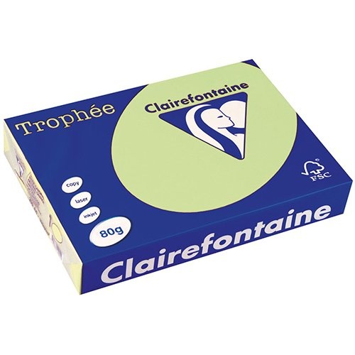 Clairefontaine Clairefontaine Trophée gekleurd papier, A4, 80 g, 500 vel, groen