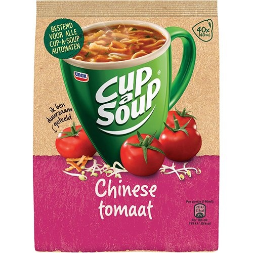 Cup A Soup Cup-a-Soup vending, chinese tomaat, 140 ml, zak van 40 porties